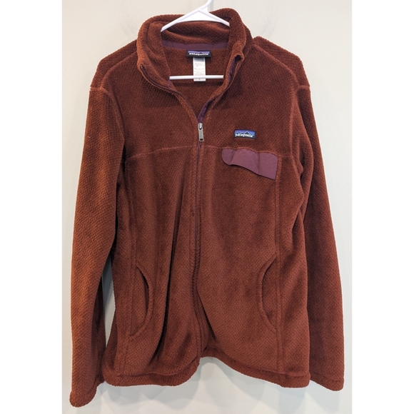 Patagonia Full Zip Re-tool Rusty Red Jacket Size XL - Picture 6 of 6